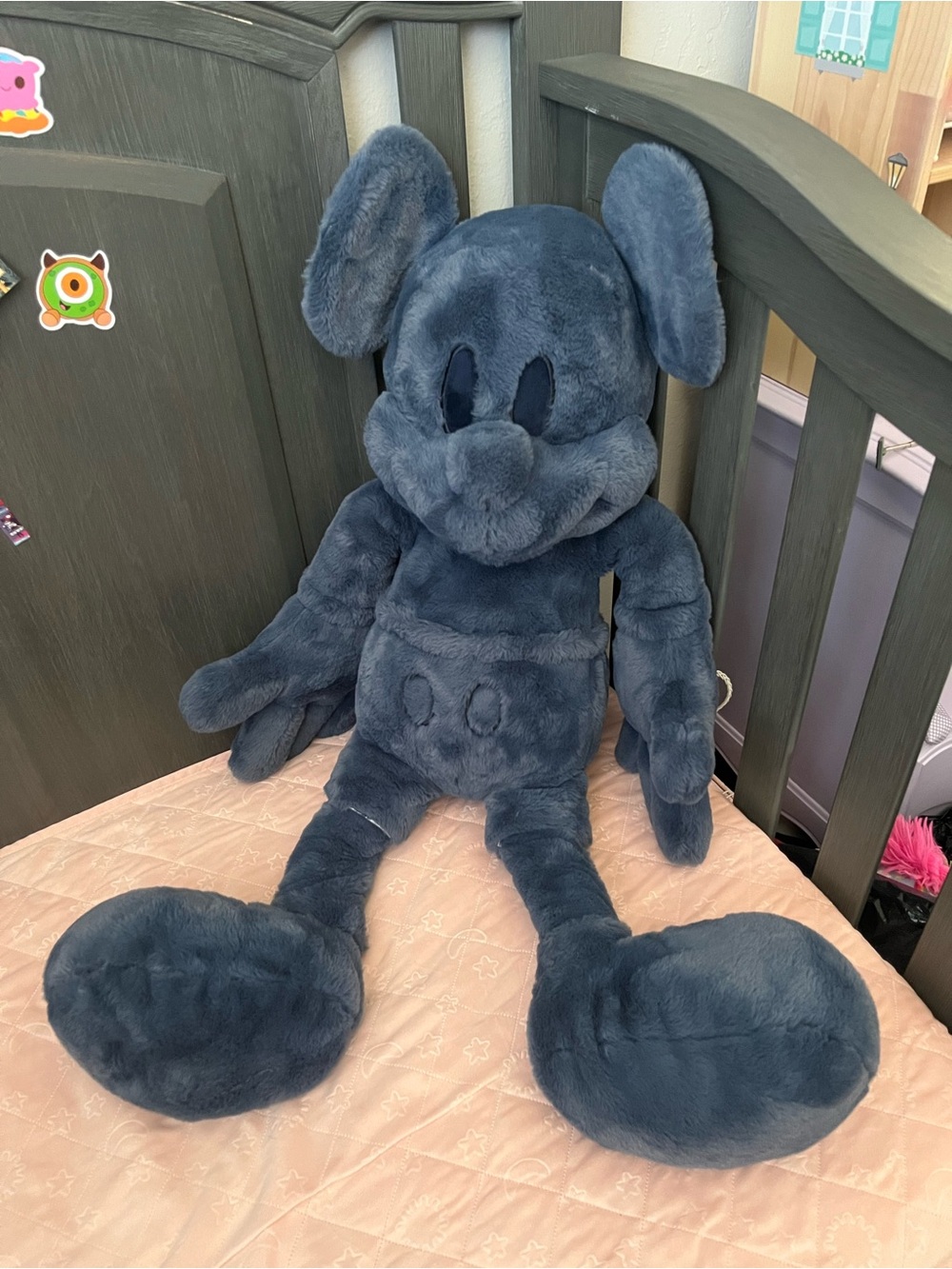 Oversized Plush Mickey Mouse Stuffed Animal Deep Slate Blue